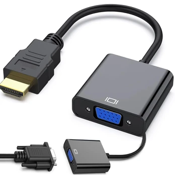 Adapteris HDMI į VGA, juodas