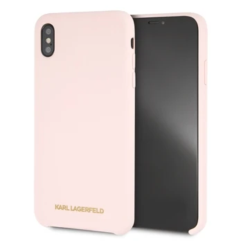 Dėklas Karl Lagerfeld KLHCI65SLLPG IPHONE XS MAX HARDCASE LIGHT Rožinis/LIGHT Rožinis SILICONE