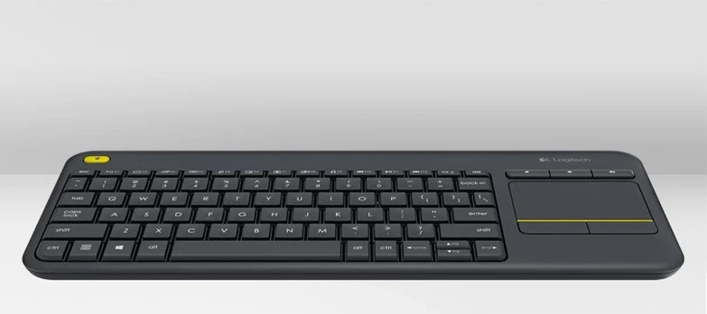Logitech WIRELESS TOUCH Klaviatūra K400/PLUS Juodas (CZECH)