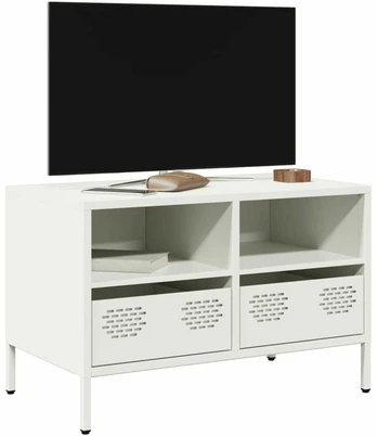 Televizoriaus spintelė, baltos, 68x39x43,5cm, plienas