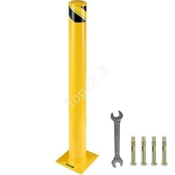 Saugos stulpas 120 cm x 14 cm geltonas