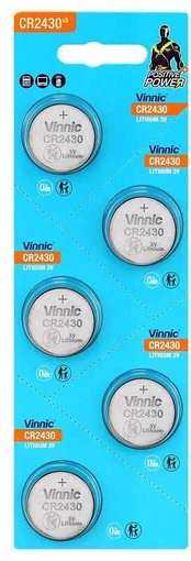 Vinnic CR2430 baterijos 5 vnt.