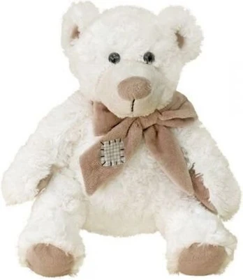 Minkštas meškutis Džo su skarute, 23 cm