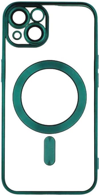 Dėklas Color Chrome Mag case for iPhone 17 Pro Max 6,9' žalias open ring