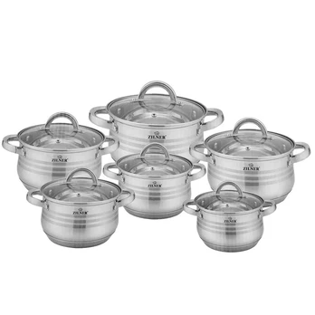Set Edelstahltöpfe mit Deckel Zilner ZL-8122