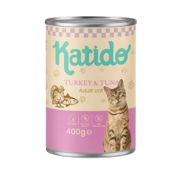 KATIDO Indyk i Tuńczyk mokra karma dla kota 400g