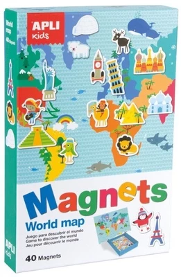 Apli Kids magnetinis žaidimas Pasaulio žemėlapis
