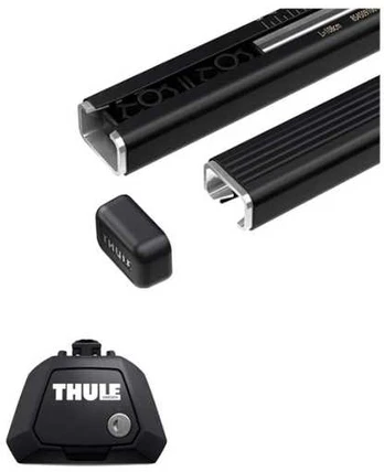 Thule „Squarebar Evo“ stogo bagažinės komplektas turėklams 127 cm