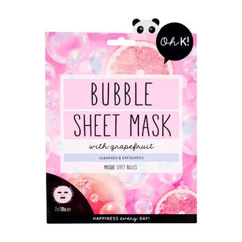 OH K! BUBBLE WITH GRAPEFRUIT veido kaukė, 25 g