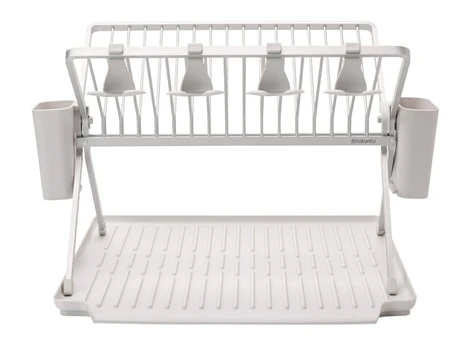 Indų džiovykla Brabantia SinkSide Foldable, 42 cm x 51 cm x 33 cm, aliuminis/plastikas, šviesiai pilka sp.