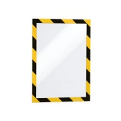 Rėmelis dokumentams DURABLE DURAFRAME® SECURITY A4, geltonas/juodas, 2 vnt. kaina