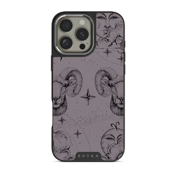 Aries - iPhone 16 Pro Max Case, Elite Dark (MagSafe) / Silver / Purple