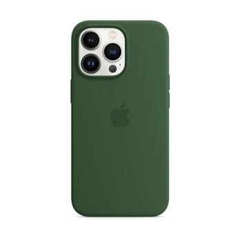 Apple iPhone 13 Pro Silikoninis dėklas su MagSafe, Žalias (Clover)