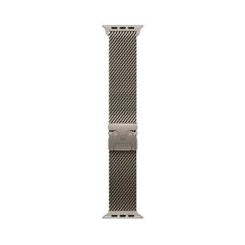 Apple Watch Natural Titanium Milanese Loop, M