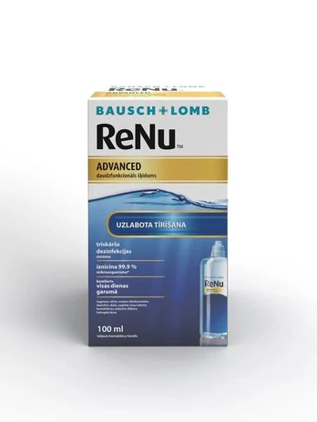 Kontaktinių lęšių skystis ReNu Advanced 100 ml
