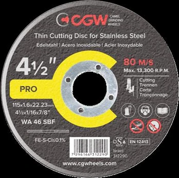Pjovimo diskas CGW T-1 230*2.0 WA36 SBF Inox