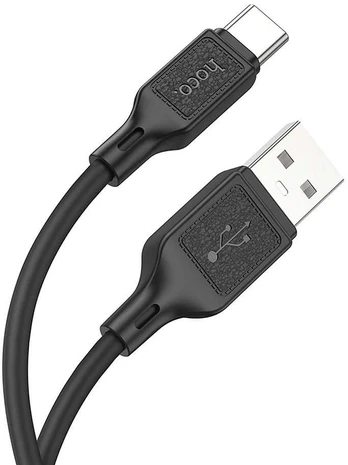 HOCO cable USB A to Type C 3A X90 1m juodas
