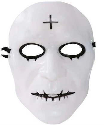 Fiesta Hvid maske med kors