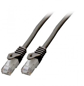 Mercodan Patch kabelis CAT6 UTP, juodas, 0,25 m, be halogenų, 2x4xAWG24