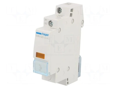 LED indicator | 230VAC | for DIN rail mounting | Colour: orange