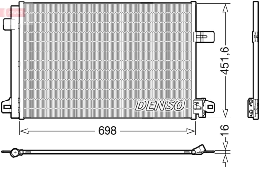 DENSO DCN32028 Air conditioning condenser