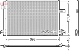DENSO DCN32028 Air conditioning condenser kaina