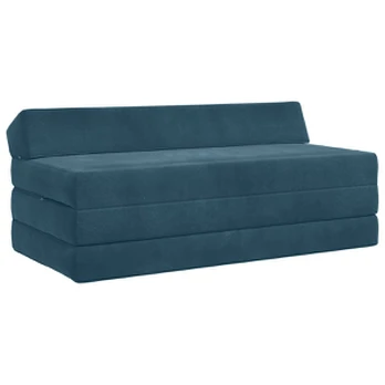 Sofa Sulankstomas Sofos Lova Mėlyna 120 x 60 x 49 cm Audinys