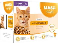 Iams Cat Kitten in Gravy 12x85g kaina