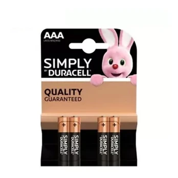 Duracell LR3 AAA SIM MN2400 1.5V įkraunamos baterijos 4 vnt.