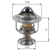 Termostatas, aušinimo skystis GATES TH30580G1 kaina