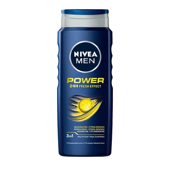 Dušo želė vyrams NIVEA MEN POWER FRESH, 500 ml