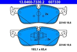 ATE 13.0460-7330.2 Brake pad set