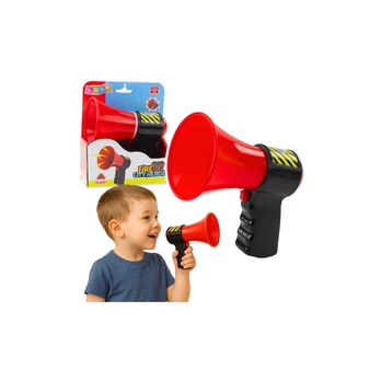 Lean Toys Interactive Firefighter Megaphone for Kids Sound Effects
