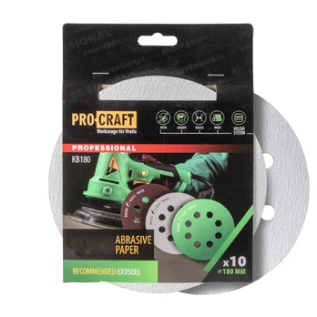 Šlifavimo lapeliai „ProCraft KB180.40” (10 vnt.)