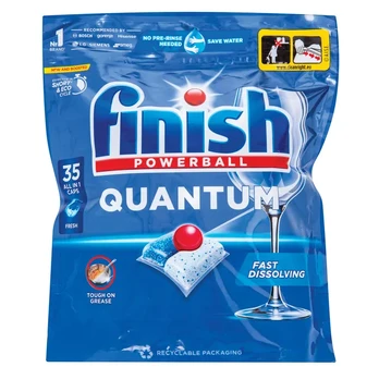 Indaplovių kapsulės FINISH QUANTUM ALL IN 1 FRESH, 35 vnt.