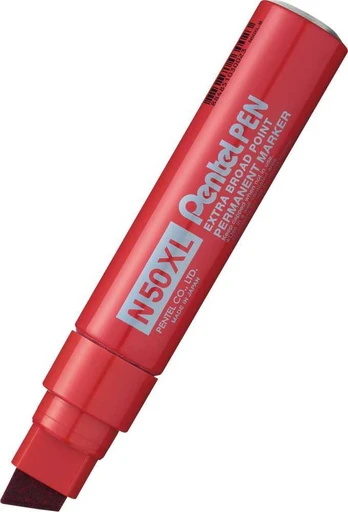 Pentel permanentinis žymeklis Pentel Pen N50XL raudonas, RAUDONAS
