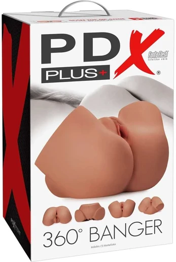 Pdx Plus 360° Banger Tan realistiškas masturbatorius