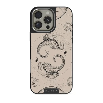 Scorpio - iPhone 16 Pro Case, Elite Dark (MagSafe) / Silver / Nude