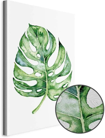 Artgeist Paveikslas - Watercolor Monstera (1 Part) Vertical