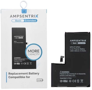 Inne AmpSentrix Basic battery for iPhone 15 Pro Max (high capacity)