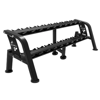 STR47 DOUBLE ROW DUMBBELL RACK 10 PAIRS COMMERCIAL HMS