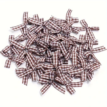 Kaspinų rinkinys, Coffee Color And White (50pcs)