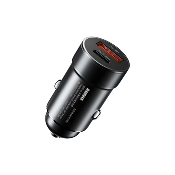 Automobilinis įkroviklis Remax RCC361 15W USB-C/USB-A juodas