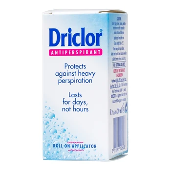 DRICLOR rutulinis dezodorantas antiperspirantas, 20 ml