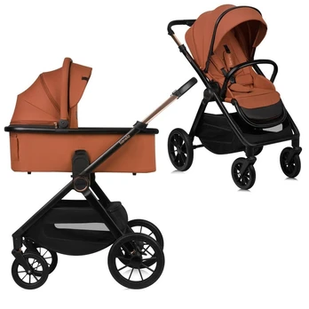 Universalus vežimėlis Lionelo Layla 2in1, rudas