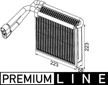 MAHLE AE 98 000P Air conditioning evaporator