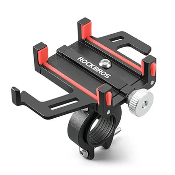 Rockbros 699 Handlebar Clamp Phone Holder - Raudona