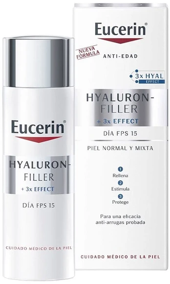 Veido kremas Eucerin Hyaluron-Filler SPF 15, 50 ml