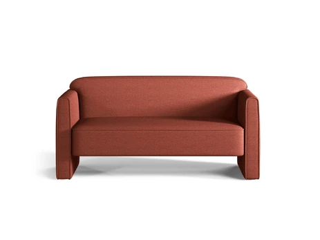 Sofa, "Abby", 2 Seats, 140x80x69, Terracotta