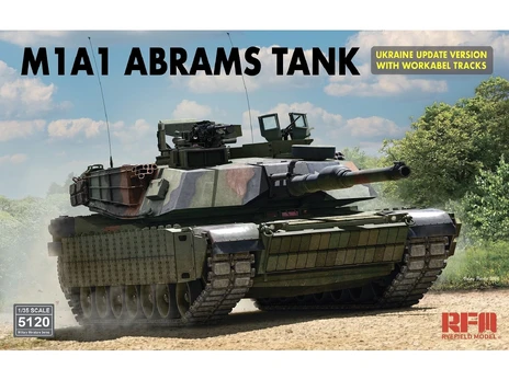 RFM Rye Field Model - M1A1 ABRAMS TANK Ukraine Update Version with Workable Tracks, 1/35, 5120